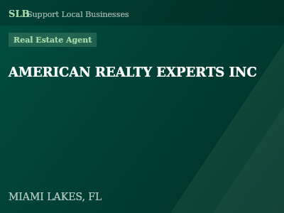 AMERICAN REALTY EXPERTS INC — Real Estate Agent in MIAMI LAKES, FL
