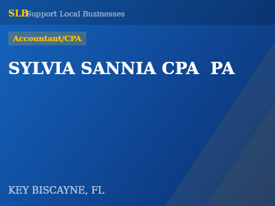 SYLVIA SANNIA CPA  PA — Accountant/CPA in KEY BISCAYNE, FL