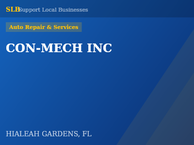 CON-MECH INC — Auto Repair & Services in HIALEAH GARDENS, FL