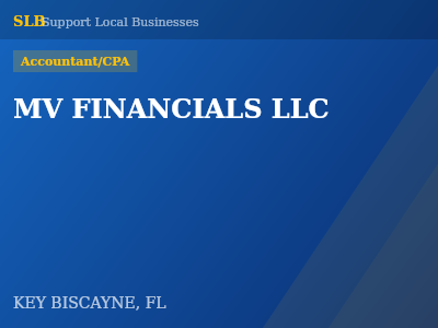 MV FINANCIALS LLC — Accountant/CPA in KEY BISCAYNE, FL
