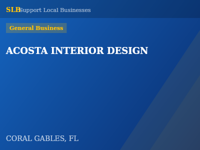 ACOSTA INTERIOR DESIGN — General Business in CORAL GABLES, FL
