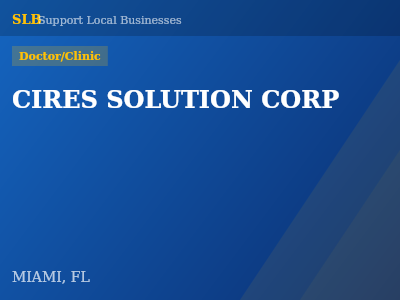 CIRES SOLUTION CORP — Doctor/Clinic in MIAMI, FL