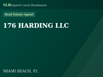176 HARDING LLC — Real Estate Agent in MIAMI BEACH, FL