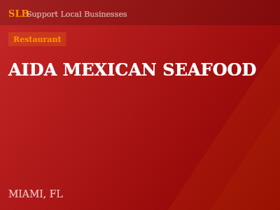 AIDA MEXICAN SEAFOOD — Restaurant in MIAMI, FL