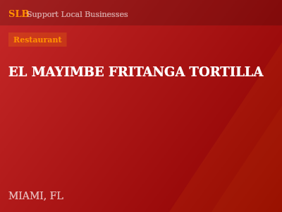 EL MAYIMBE FRITANGA TORTILLA — Restaurant in MIAMI, FL