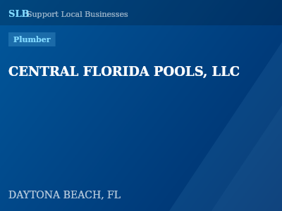 CENTRAL FLORIDA POOLS, LLC — Plumber in DAYTONA BEACH, FL