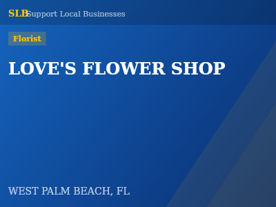 LOVE'S FLOWER SHOP — Florist in WEST PALM BEACH, FL