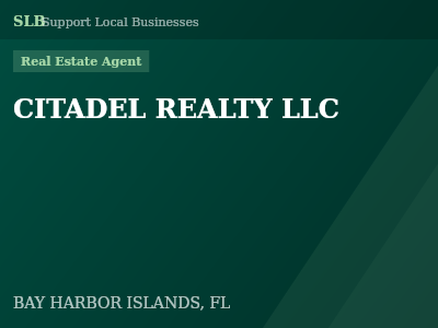 CITADEL REALTY LLC — Real Estate Agent in BAY HARBOR ISLANDS, FL