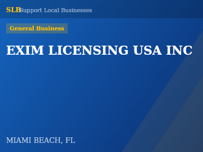 EXIM LICENSING USA INC — General Business in MIAMI BEACH, FL
