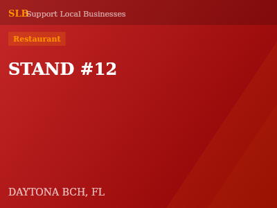 STAND #12 — Restaurant in DAYTONA BCH, FL