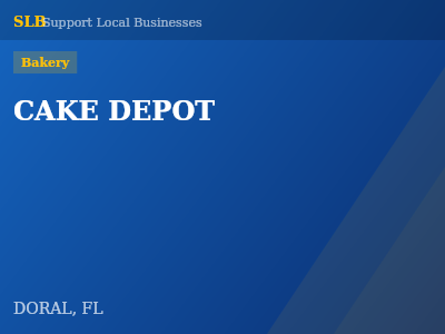 CAKE DEPOT — Bakery in DORAL, FL