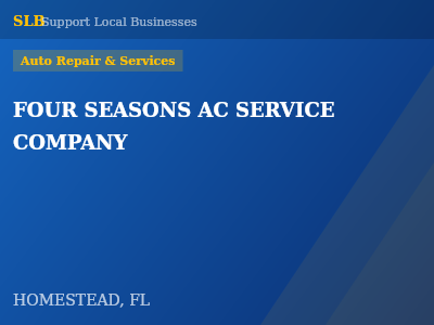 FOUR SEASONS AC SERVICE COMPANY — Auto Repair & Services in HOMESTEAD, FL