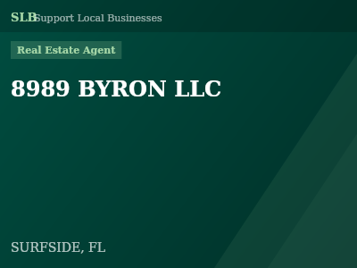 8989 BYRON LLC — Real Estate Agent in SURFSIDE, FL