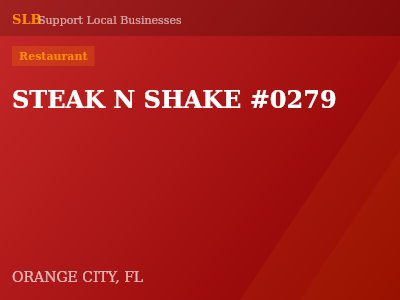 STEAK N SHAKE #0279 — Restaurant in ORANGE CITY, FL