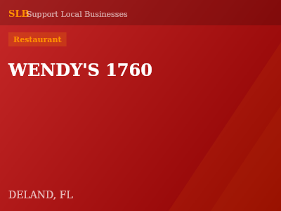 WENDY'S 1760 — Restaurant in DELAND, FL