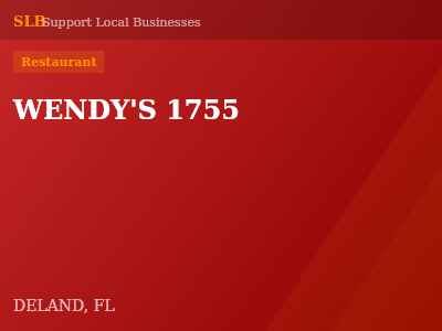 WENDY'S 1755 — Restaurant in DELAND, FL