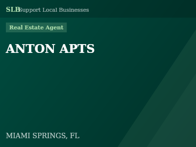 ANTON APTS — Real Estate Agent in MIAMI SPRINGS, FL