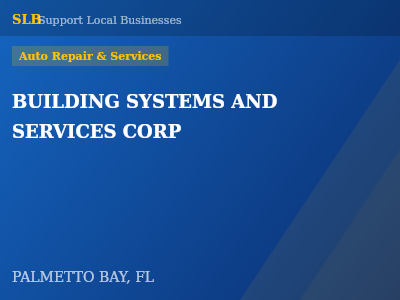 BUILDING SYSTEMS AND SERVICES CORP — Auto Repair & Services in PALMETTO BAY, FL