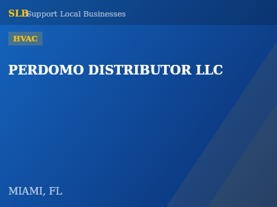 PERDOMO DISTRIBUTOR LLC — HVAC in MIAMI, FL