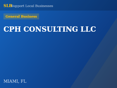 CPH CONSULTING LLC — General Business in MIAMI, FL