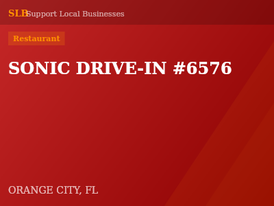 SONIC DRIVE-IN #6576 — Restaurant in ORANGE CITY, FL