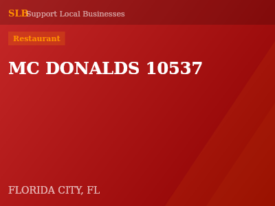 MC DONALDS 10537 — Restaurant in FLORIDA CITY, FL