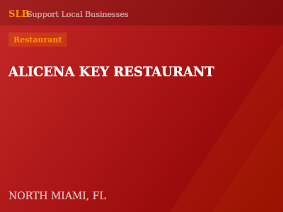 ALICENA KEY RESTAURANT — Restaurant in NORTH MIAMI, FL