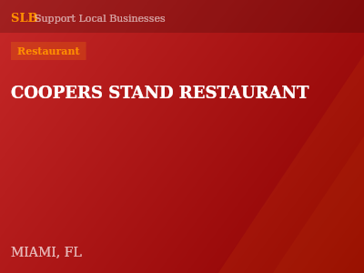COOPERS STAND RESTAURANT — Restaurant in MIAMI, FL