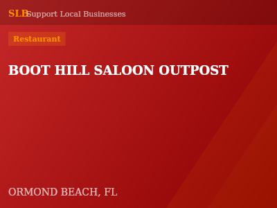 BOOT HILL SALOON OUTPOST — Restaurant in ORMOND BEACH, FL