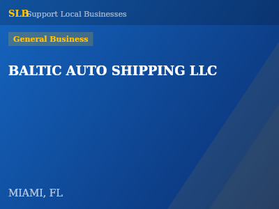 BALTIC AUTO SHIPPING LLC — General Business in MIAMI, FL