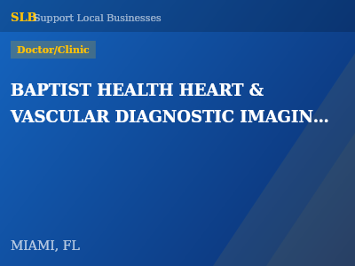 BAPTIST HEALTH HEART & VASCULAR DIAGNOSTIC IMAGING KENDALL — Doctor/Clinic in MIAMI, FL