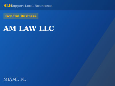 AM LAW LLC — General Business in MIAMI, FL