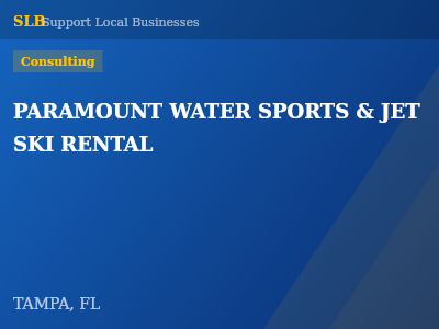 PARAMOUNT WATER SPORTS & JET SKI RENTAL — Consulting in TAMPA, FL