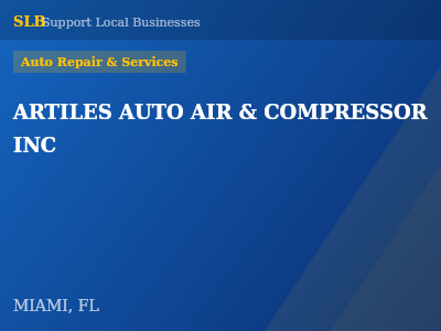 ARTILES AUTO AIR & COMPRESSOR INC — Auto Repair & Services in MIAMI, FL