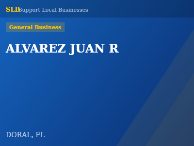 ALVAREZ JUAN R — General Business in DORAL, FL