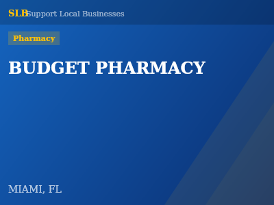 BUDGET PHARMACY — Pharmacy in MIAMI, FL