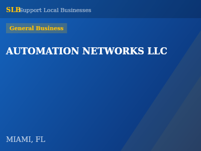 AUTOMATION NETWORKS LLC — General Business in MIAMI, FL