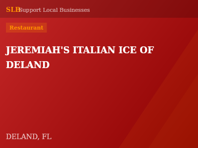 JEREMIAH'S ITALIAN ICE OF DELAND — Restaurant in DELAND, FL