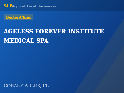 AGELESS FOREVER INSTITUTE MEDICAL SPA — Doctor/Clinic in CORAL GABLES, FL