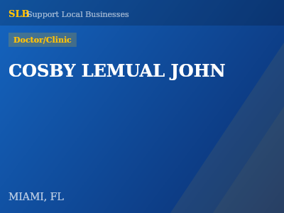 COSBY LEMUAL JOHN — Doctor/Clinic in MIAMI, FL