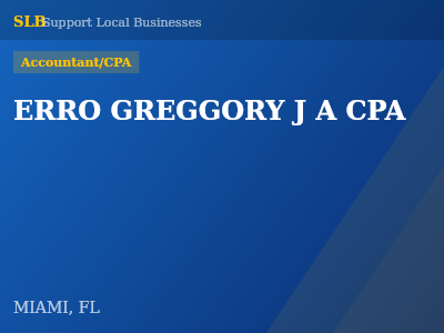ERRO GREGGORY J A CPA — Accountant/CPA in MIAMI, FL