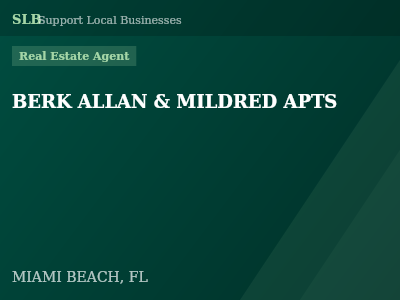 BERK ALLAN & MILDRED APTS — Real Estate Agent in MIAMI BEACH, FL