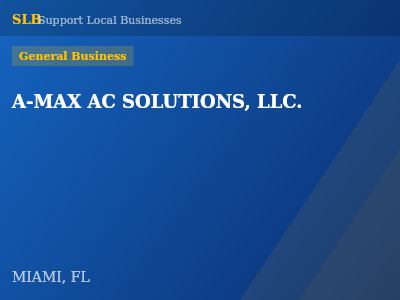 A-MAX AC SOLUTIONS, LLC. — General Business in MIAMI, FL