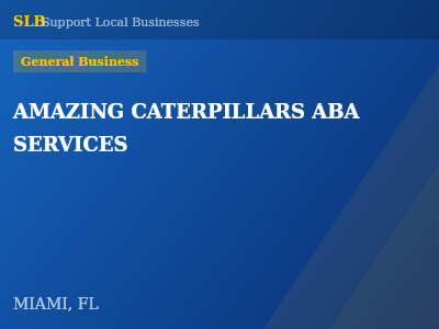 AMAZING CATERPILLARS ABA SERVICES — General Business in MIAMI, FL