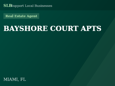 BAYSHORE COURT APTS — Real Estate Agent in MIAMI, FL