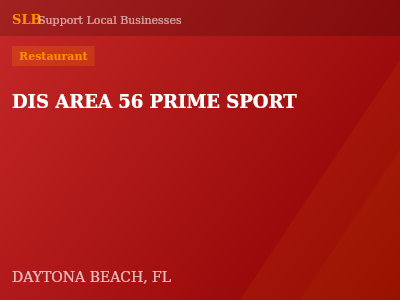 DIS AREA 56 PRIME SPORT — Restaurant in DAYTONA BEACH, FL