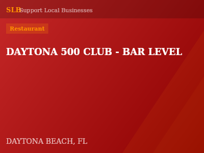 DAYTONA 500 CLUB - BAR LEVEL — Restaurant in DAYTONA BEACH, FL