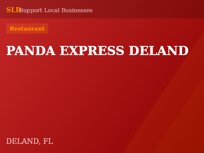 PANDA EXPRESS DELAND — Restaurant in DELAND, FL