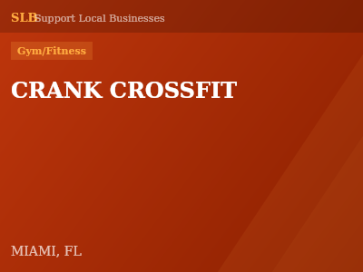 CRANK CROSSFIT — Gym/Fitness in MIAMI, FL
