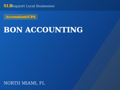 BON ACCOUNTING — Accountant/CPA in NORTH MIAMI, FL